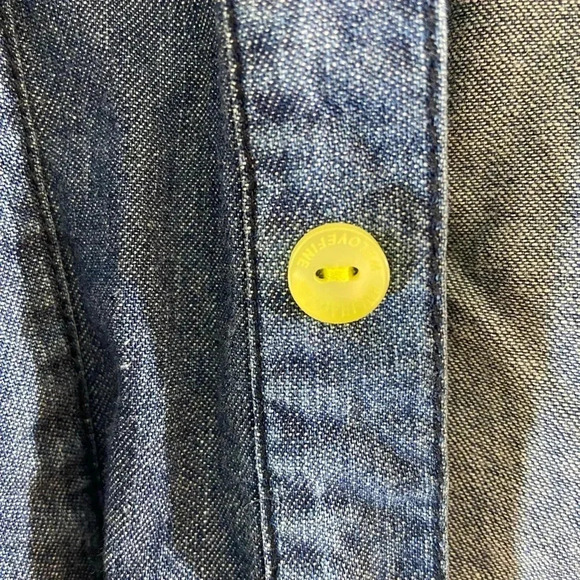 Adventure Time -  We Love Fine - Lemongrab Denim Button up Shirt - Never Worn🍋 - Picture 11 of 11